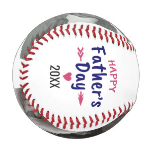 Pelota De Béisbol Feliz día del padre con fotos familiares