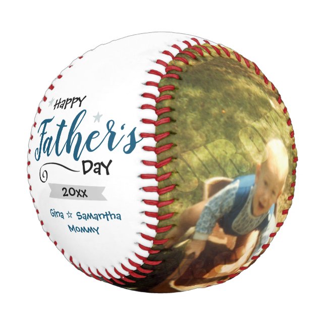 Pelota De Béisbol Feliz Día del Padre Dos, Béisbol (Angular)