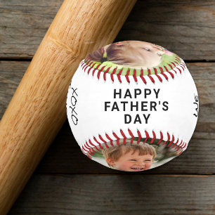 Pelota De Béisbol Feliz Día del Padre foto del abuelo
