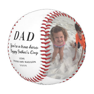 Pelota De Béisbol Feliz Día del Padre Foto Keepsake personalizada