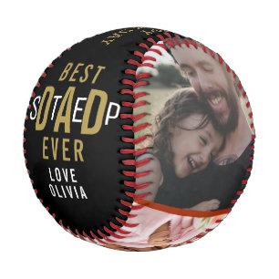 Pelota De Béisbol Feliz Día del Padre Mejor Paso Papá 3 Collage de f