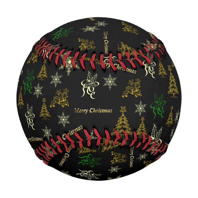 Pelota De Béisbol feliz navidad (Reverso)