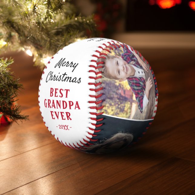 Pelota De Béisbol Feliz Navidad Abuelo Abuelo Abuelos 3 Collages de  (Subido por el creador)