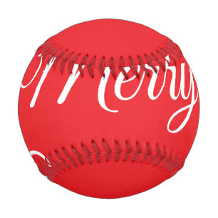 Pelota De Béisbol Feliz Navidad añadir nombre texto regalo personali