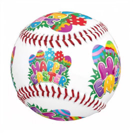 Pelota De Béisbol Feliz Pascua