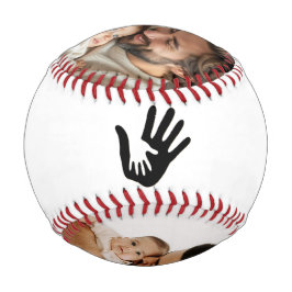 Pelota De Béisbol Feliz primer día del padre nombre personalizado y