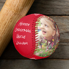 Pelota De Béisbol Ferry Christmas Uncle Photo Red