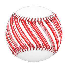 Pelota De Béisbol Festividad Candy Red White Stripes 4Joe