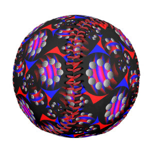 Pelota De Béisbol Fibonacci 'Fish Checker Black' por Kenneth Yoncich