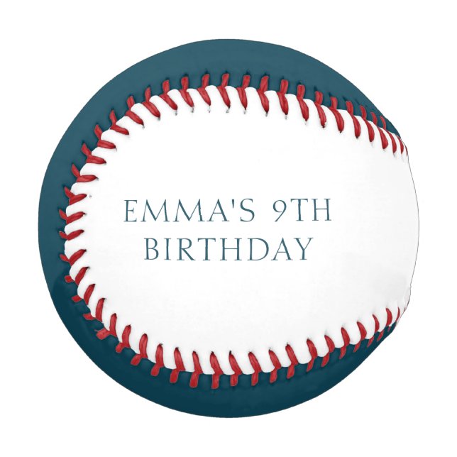 Pelota De Béisbol Fiesta de cumpleaños en el jardín personalizada (Anverso izquierdo)