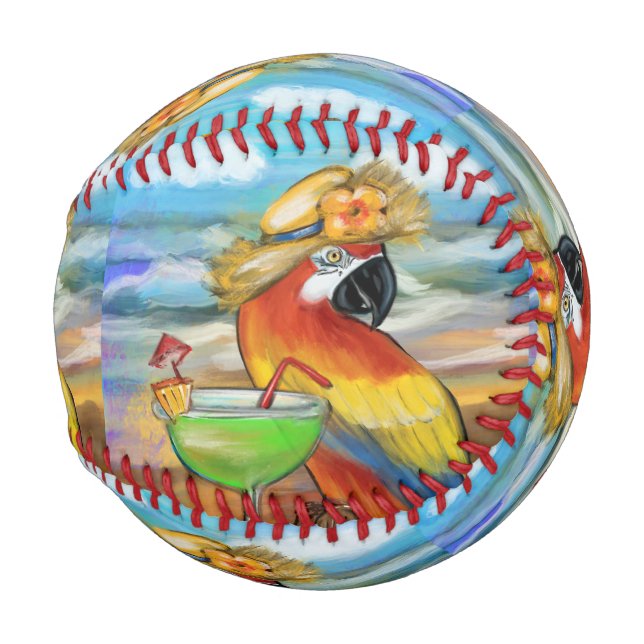 PELOTA DE BÉISBOL FIESTA PARROT (Reverso Izquierdo)