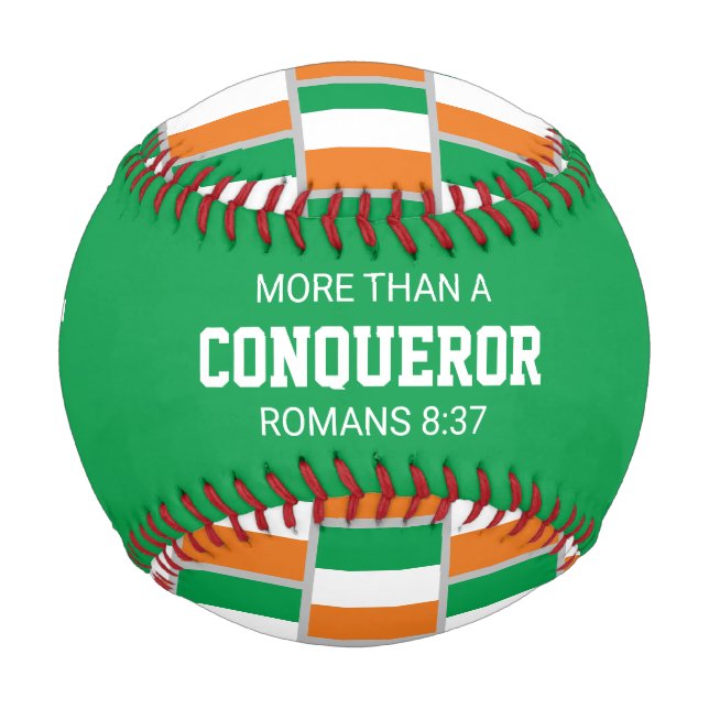 Pelota De Béisbol FLAG patriótico Personalizado de IRLANDA (Anverso)