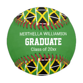 Pelota De Béisbol FLAG, Personalizado de graduación de JAMAICA Patri