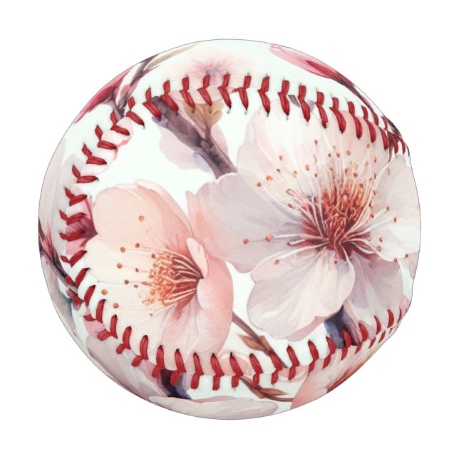 Pelota De Béisbol Flor de Cerezo (Anverso izquierdo)