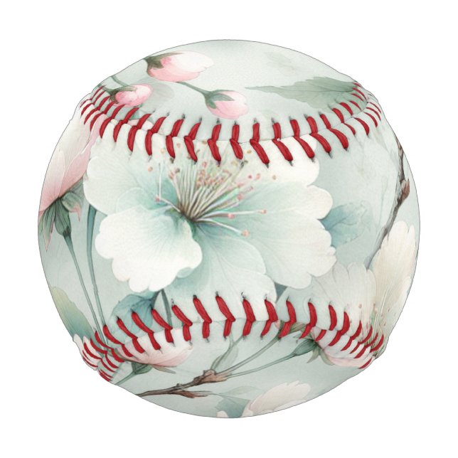 Pelota De Béisbol Flor de Cerezo (Anverso)