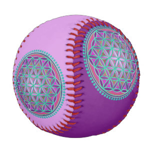 Pelota De Béisbol Flor de vida / Blume des Lebens - Botón VI