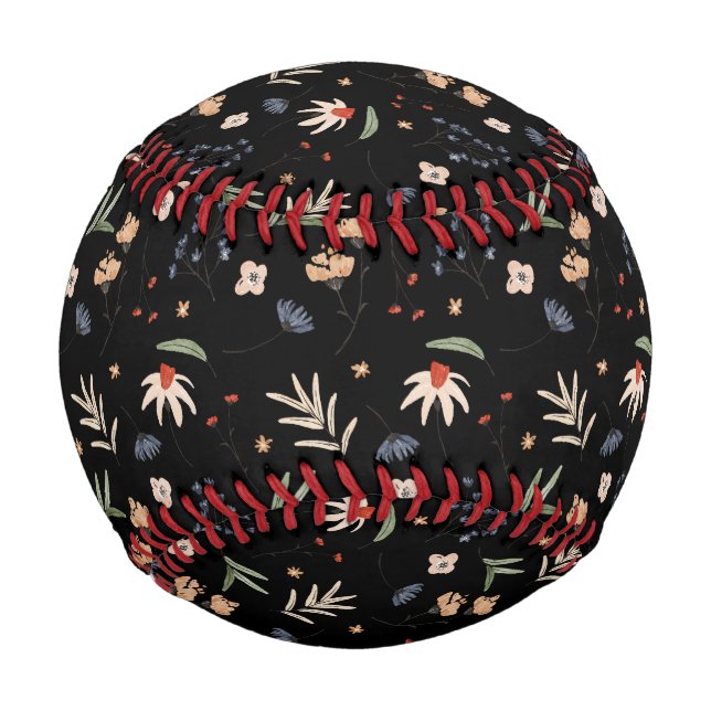 Pelota De Béisbol Flores acuáticas simples 1 (Anverso)