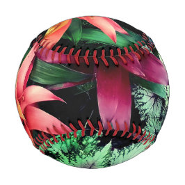Pelota De Béisbol Flores tropicales