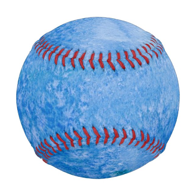 Pelota De Béisbol Fondo de color azul (Anverso)