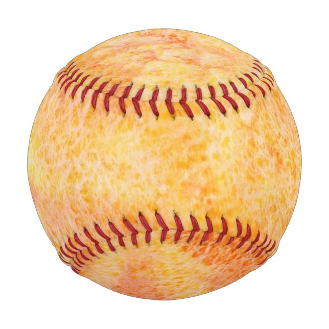 Pelota De Béisbol Fondo de color de agua naranja (Anverso)