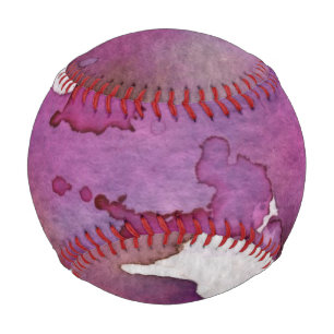 Pelota De Béisbol Fondo de color de agua púrpura
