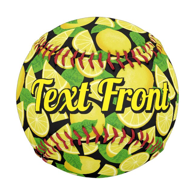 Pelota De Béisbol Fondo de limón (Anverso)