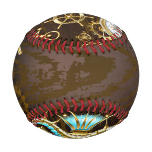 Pelota De Béisbol Fondo de madera con caballito de mar mecánico