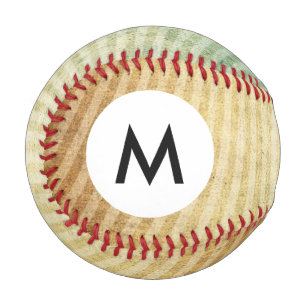 Pelota De Béisbol Fondo de patrón de bandas monográficas