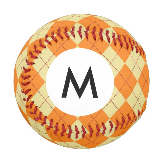 Pelota De Béisbol Fondo de sudadera monograma (Anverso izquierdo)