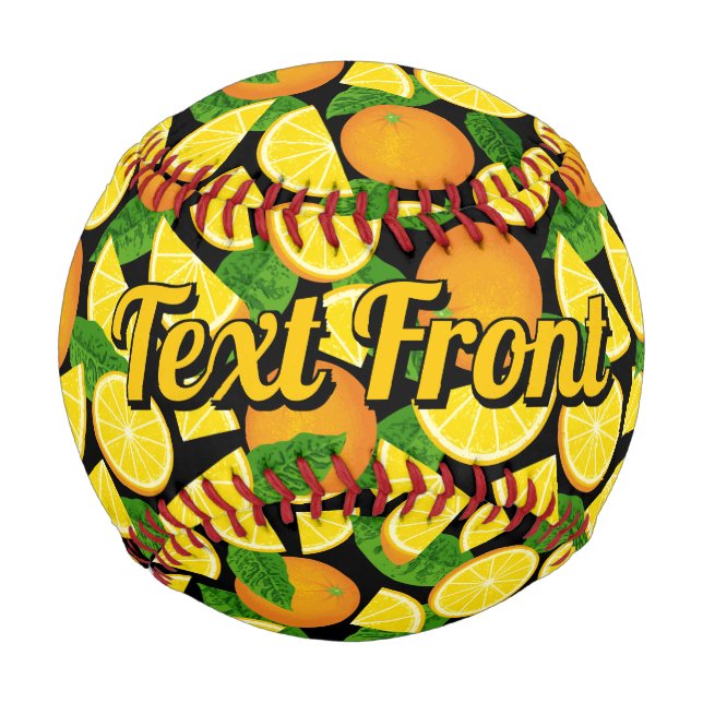 Pelota De Béisbol Fondo del naranja (Anverso)