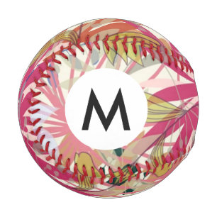 Pelota De Béisbol Fondo floral 6