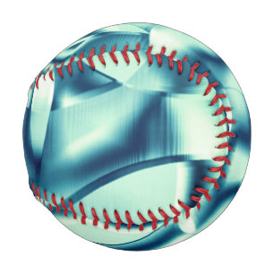 Pelota De Béisbol Formas azul verdoso curvado, tonos cian vistosos