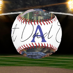 Pelota De Béisbol  Foto  Azul Papá Perfecto Siempre Personaliza Béis