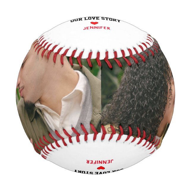 Pelota De Béisbol Foto De Boyfriend Baseball (Anverso)