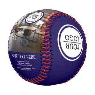 Pelota De Béisbol Foto de empresa de texto personalizado Agregar log