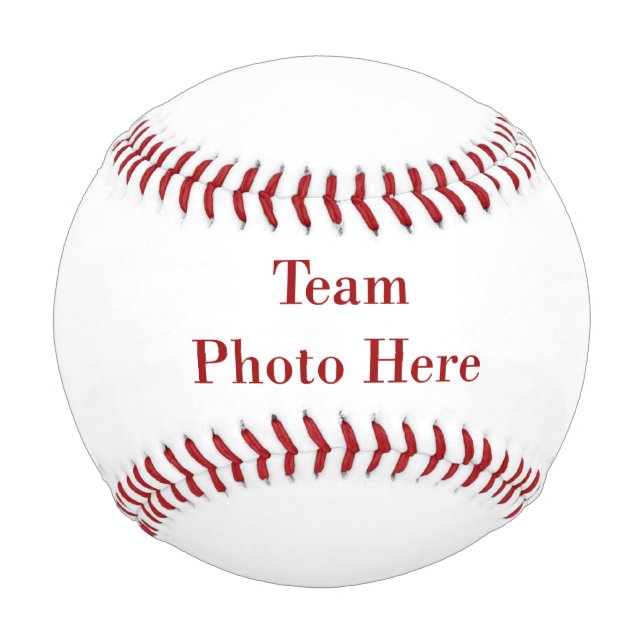 Pelota De Béisbol Foto de equipo ~ Personalizada (Anverso)