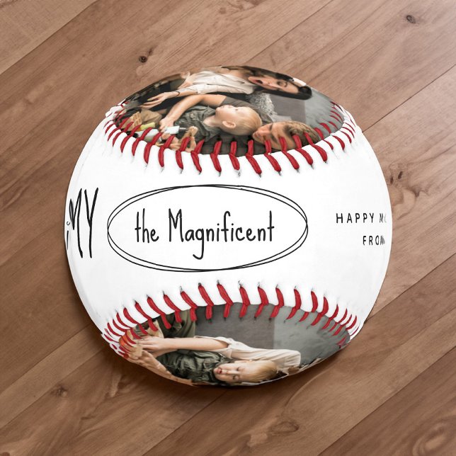 Pelota De Béisbol Foto de familia de Días de la Madre personalizados (Subido por el creador)