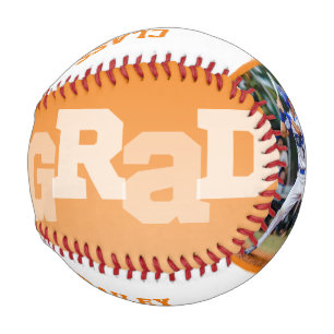 Pelota De Béisbol Foto de graduación de Ombre, Naranja del Athlete G