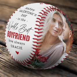 Pelota De Béisbol Foto de San Valentín 'Mejor Novio del Mundo'