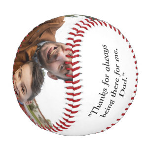 Pelota De Béisbol Foto del Personalizado del Día del Padre Feliz
