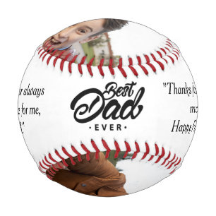 Pelota De Béisbol Foto del Personalizado del Día del Padre Feliz