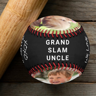 Pelota De Béisbol Foto del tío del Grand Slam en negro