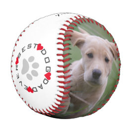 Pelota De Béisbol Foto moderna Mejor Papá Perro