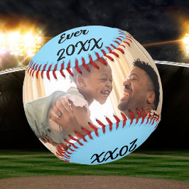 Pelota De Béisbol Foto moderna personalizable Mejor papá del mundo