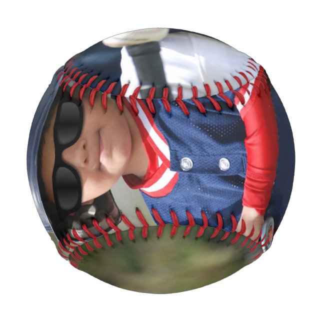 Pelota De Béisbol Foto personalizada (Anverso)