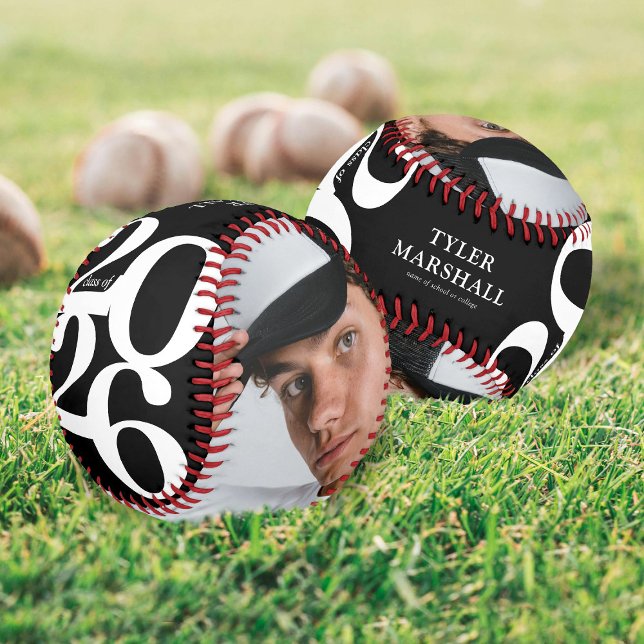 Pelota De Béisbol Foto personalizada de graduación Senior 2025 (Subido por el creador)