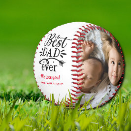 Pelota De Béisbol Foto personalizada Día del Mejor Padre Papá