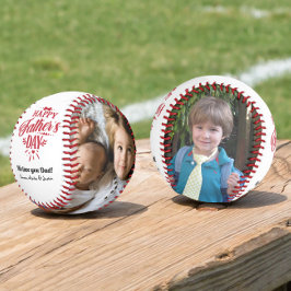 Pelota De Béisbol Foto personalizado Feliz Día del Padre