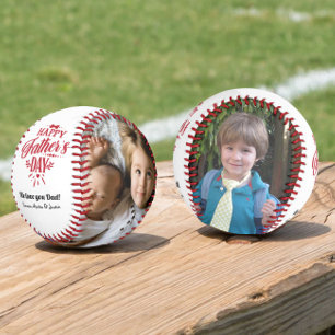 Pelota De Béisbol Foto personalizado Feliz Día del Padre