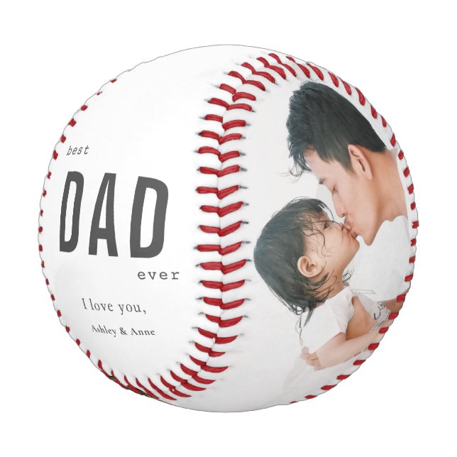 Pelota De Béisbol Foto simple Día del Padre Nunca Mejor Papá (Angular)